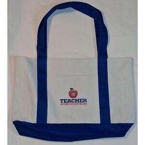 Chicago Cubs Canvas Tote Bag Wrigley Field Teacher Appreciation Night Pre-Owned